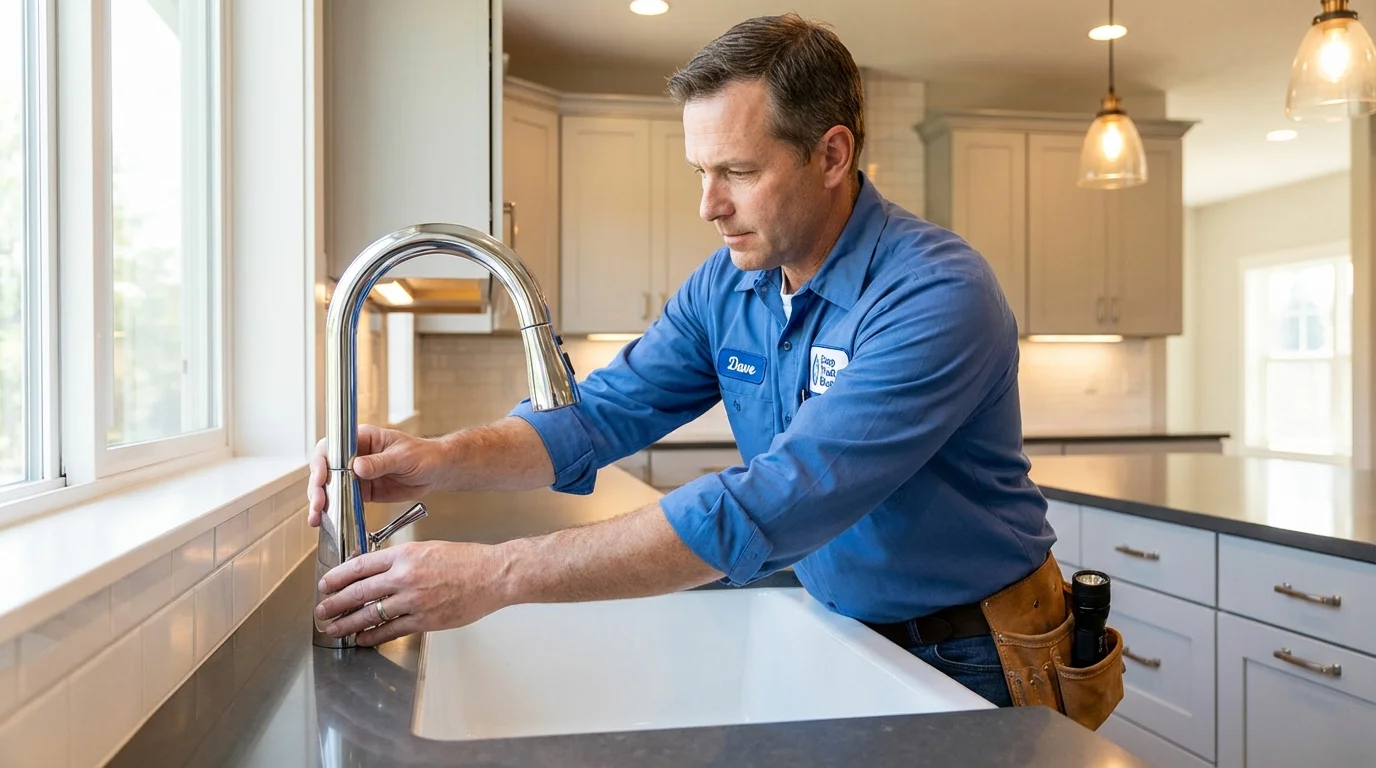 Kitchen faucet installation by Johns Plumbing LLC in Littleton